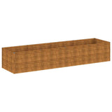 Vidaxl Planter a augmenté 386x100x69 cm Cortenstaal