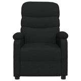 Vidaxl fauteuil verstelbaar stof zwart