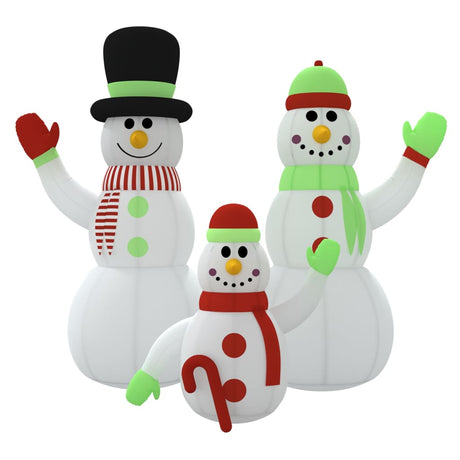 Vidaxl Snowman gonflable avec les LED 360 cm