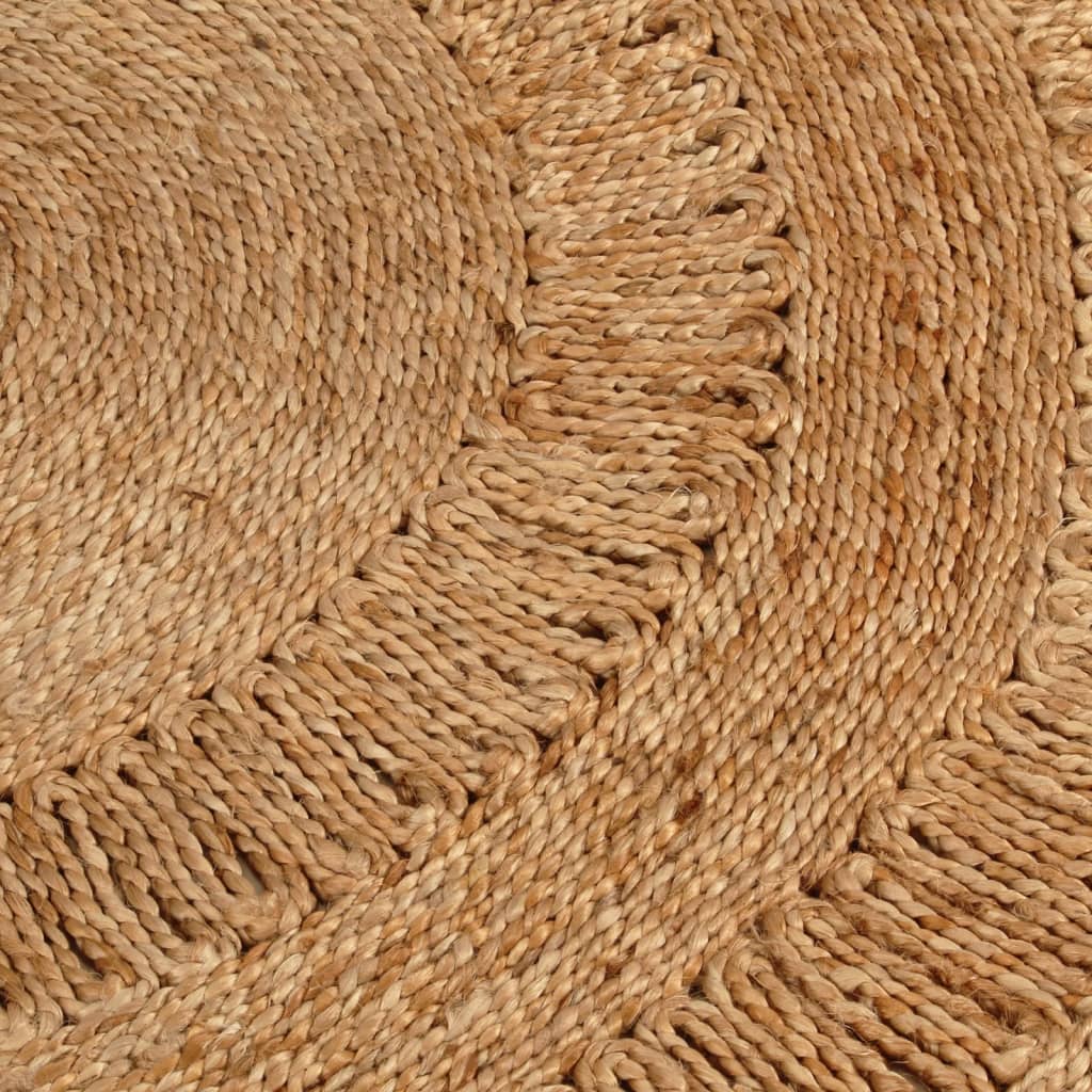 Tapis vidaxl autour de 120 cm de jute tressée