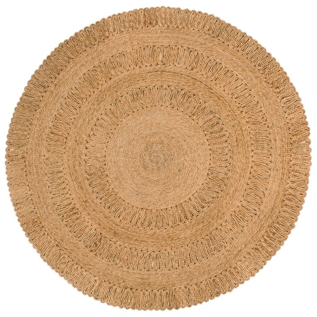 Tapis vidaxl autour de 150 cm de jute tressée