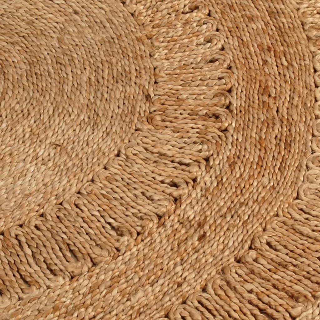 Tapis vidaxl autour de 150 cm de jute tressée