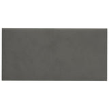 Panneaux muraux Vidaxl 12 st 2,16 m² 60x30 cm en velours gris foncé