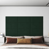 Panneaux muraux Vidaxl 12 ST 2,16 m² 60x30 cm Velvet vert foncé