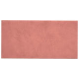 Panneaux muraux vidaxl 12 st 2,16 m² 60x30 cm en velours rose