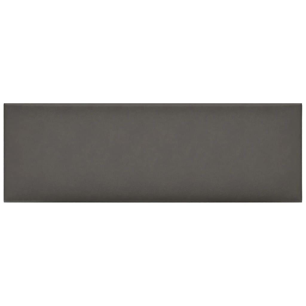 Pannelli a parete Vidaxl 12 ST 3.24 m² 90x30 cm in pelle artificiale grigio