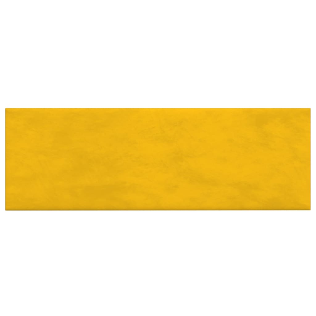 Vidaxl Wall panels 12 st 3.24 m² 90x30 cm velvet yellow