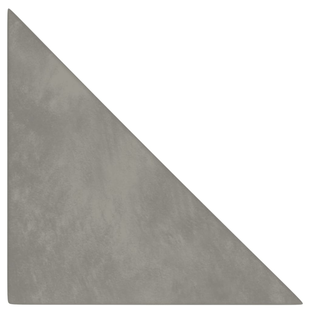 Pannelli a parete Vidaxl 12 pezzi 0,54 m² 30x30 cm Grigio chiaro di velluto