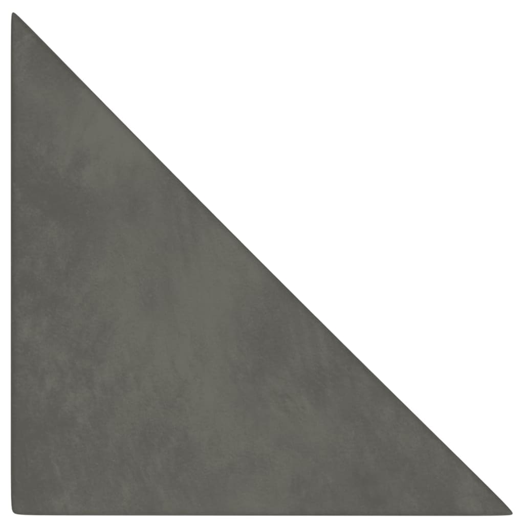 Vidaxl Wall panels 12 pcs 0.54 m² 30x30 cm velvet dark gray