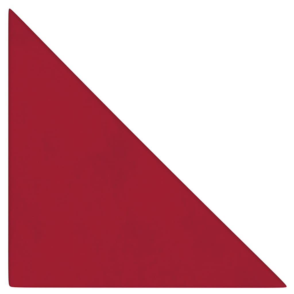 Panneaux muraux vidaxl 12 pcs 0,54 m² 30x30 cm Velvet Wine rouge