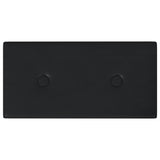Panneaux muraux vidaxl 12 pcs 0,54 m² 30x15 cm en cuir artificiel noir