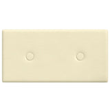 Panneaux muraux Vidaxl 12 PCS 0,54 m² 30x15 cm Crème en cuir artificiel -colore