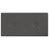 Panneaux muraux vidaxl 12 pcs 0,54 m² 30x15 cm en cuir artificiel gris