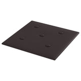 Panneaux muraux vidaxl 12 st 1,08 m² 30x30 cm en cuir artificiel noir