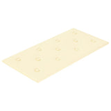 Panneaux muraux Vidaxl 12 ST 2,16 M² 60x30 cm Crème en cuir artificiel -Colored