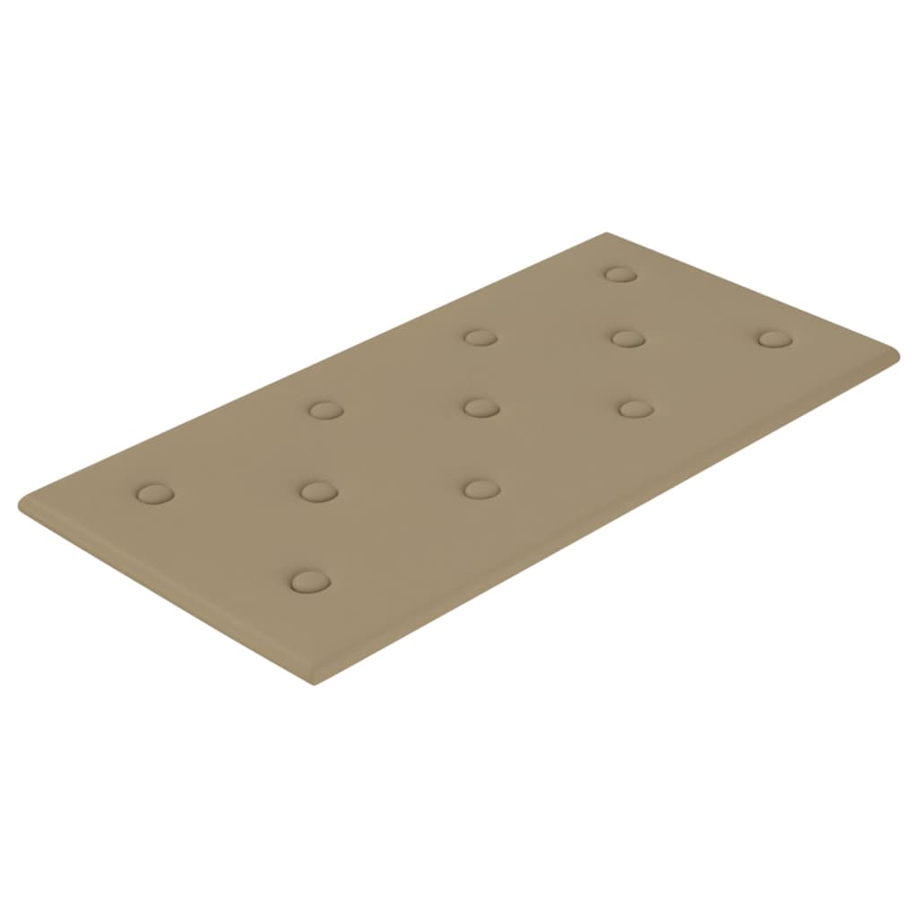 Panneaux muraux vidaxl 12 pcs 2,16 m² 60 x 30 cm en cuir art cappuccinocleur