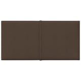 Vidaxl Wandpannelen 12 PCs 0.54 m² ass 30x15 cm Stoff Brown