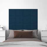 Paneles de pared Vidaxl 12 ST 1.08 m² 30x30 cm de terciopelo azul