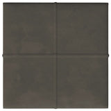 Panneaux muraux vidaxl 12 st 1,08 m² 30x30 cm en velours gris foncé