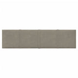 Paneles de pared Vidaxl 12 ST 1.08 m² 60x15 cm Velvet gris claro