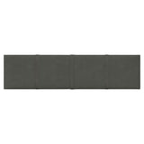 Pannelli a parete Vidaxl 12 ST 1,08 m² 60x15 cm Grigio scuro di velluto