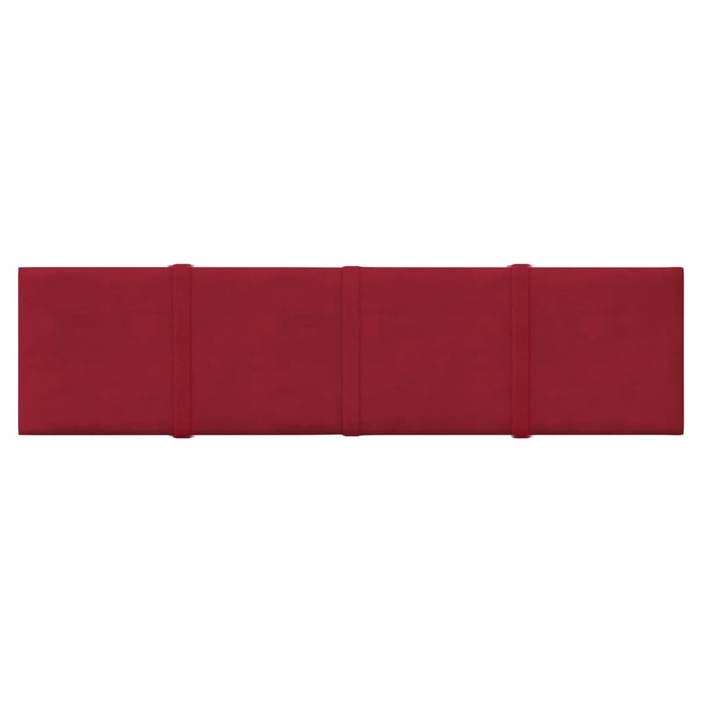 Vidaxl vægpaneler 12 ST 1,08 m² 60x15 cm Velvet Wine Red