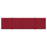 Vidaxl vægpaneler 12 ST 1,08 m² 60x15 cm Velvet Wine Red