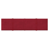 Panneaux muraux Vidaxl 12 ST 1,08 m² 60x15 cm Velvet Wine rouge