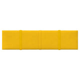 Nástěnné panely Vidaxl 12 St 1,08 m² 60x15 cm Velvet Yellow