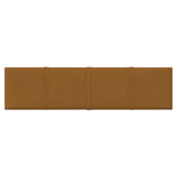 Panneaux muraux vidaxl 12 st 1,08 m² 60x15 cm en velours marron