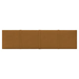 Panneaux muraux vidaxl 12 st 1,08 m² 60x15 cm en velours marron