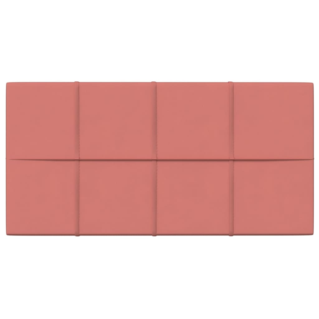 Vidaxl Wall panels 12 st 2.16 m² 60x30 cm velvet pink
