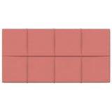 Vidaxl Wall panels 12 st 2.16 m² 60x30 cm velvet pink