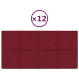 Panneaux muraux Vidaxl 12 ST 2,16 M² 60x30 cm VELVET VEL RED