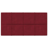 Paneles de pared Vidaxl 12 ST 2.16 m² 60x30 cm Velvet Wine Red