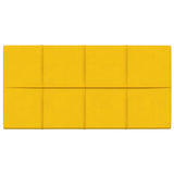 Panneaux muraux vidaxl 12 st 2,16 m² 60x30 cm en velours jaune