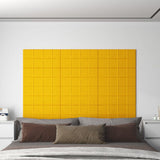 Panneaux muraux vidaxl 12 st 2,16 m² 60x30 cm en velours jaune