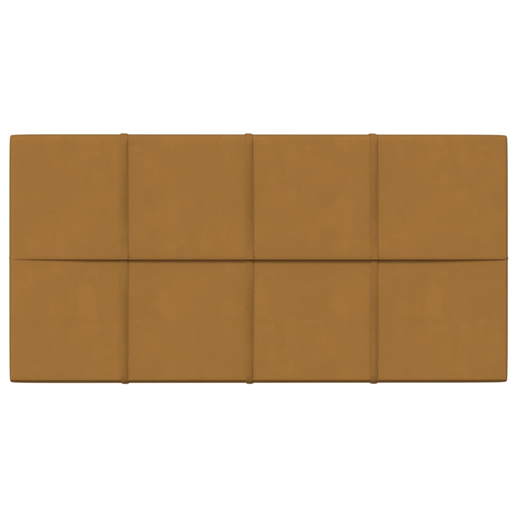 Vidaxl Wall panels 12 st 2.16 m² 60x30 cm velvet brown