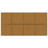 Vidaxl väggpaneler 12 st 2,16 m² 60x30 cm Velvet Brown