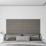 Panneaux muraux vidaxl 12 st 1,62 m² 90x15 cm en velours gris clair