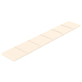 Panneaux muraux Vidaxl 12 ST 1,62 m² 90x15 cm Crème en velours -colore