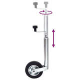Vidaxl Roue à nez pour la remorque 48 mm en acier galvanisé