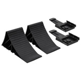 Blocs de roue vidaxl 2 ST 25x10x11,5 cm Plastique