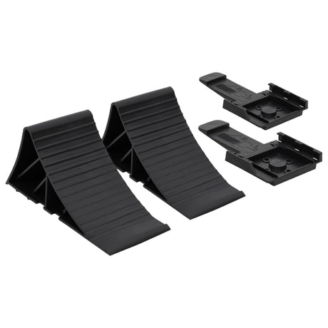 Blocs de roue vidaxl 2 ST 25x10x11,5 cm Plastique