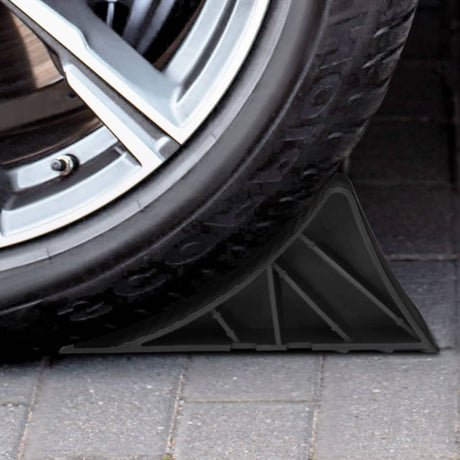 Blocs de roue vidaxl 2 ST 25x10x11,5 cm Plastique