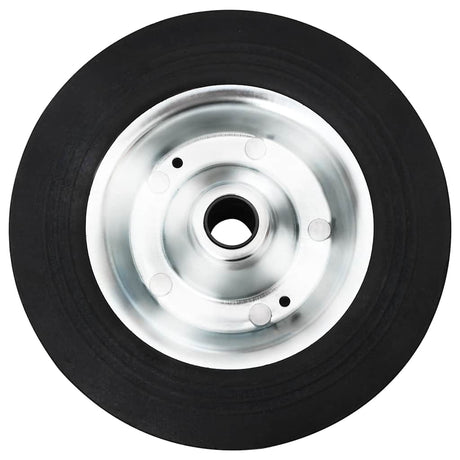 Roue vidaxl pour le volant Ø20x5 cm en caoutchouc solide et acier