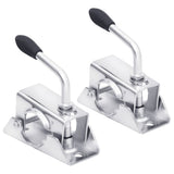 Croids de roue à nez vidaxl 2 pcs 13,5x6,5x14 cm en acier galvanisé