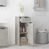 Vidaxl badkamerkast 32x34x90 cm bewerkt hout betongrijs
