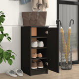 Vidaxl Shoe Cabinet 30x35x70 cm Property Wood Black