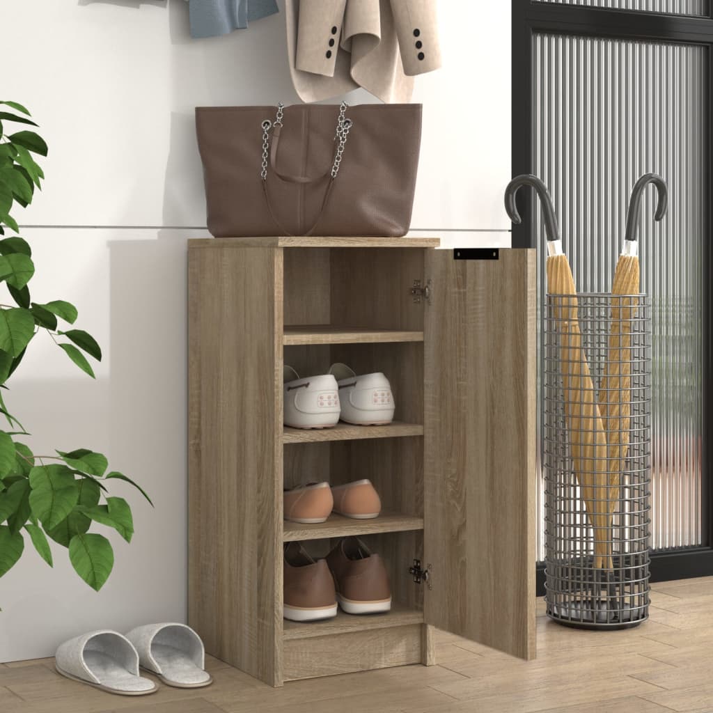 Vidaxl Shoe Cabinet 30x35x70 cm Property Wood Sonoma Oak Farvet